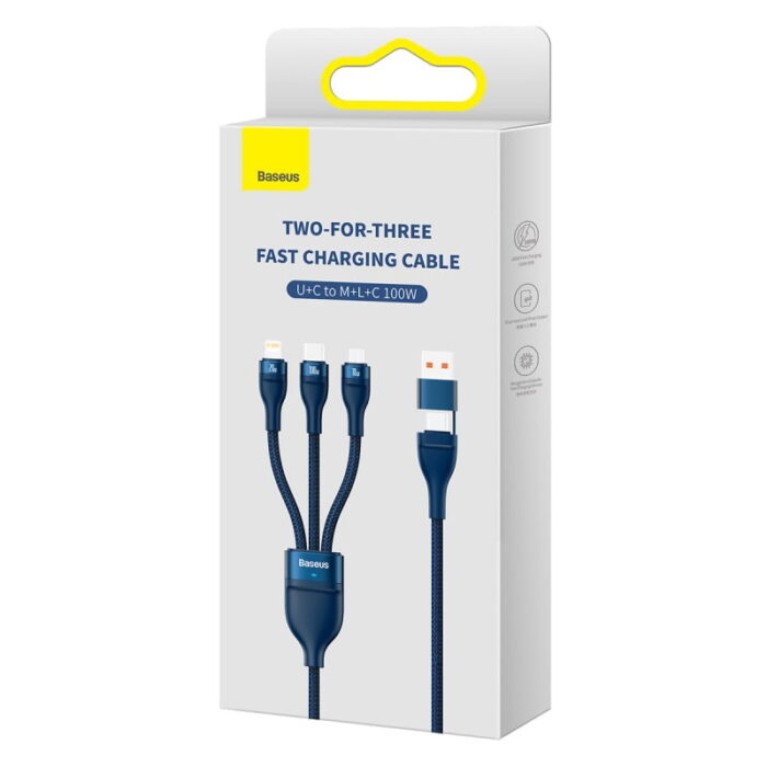 Baseus Two-for-three Fast Charging Cable