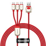Baseus One-for-Three Data Cable USB to M+L+C