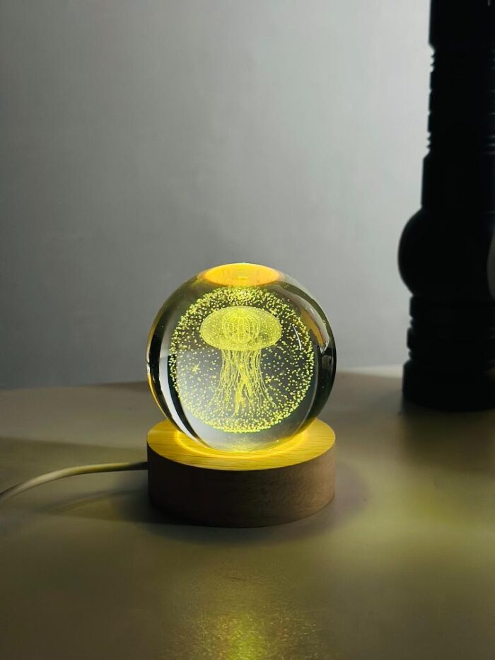 Jellyfish 3D Crystal Ball