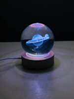 Saturn 3D Crystal Ball