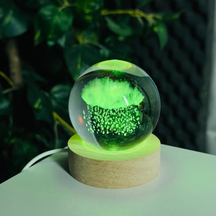 Rain Cloud 3D Crystal Ball