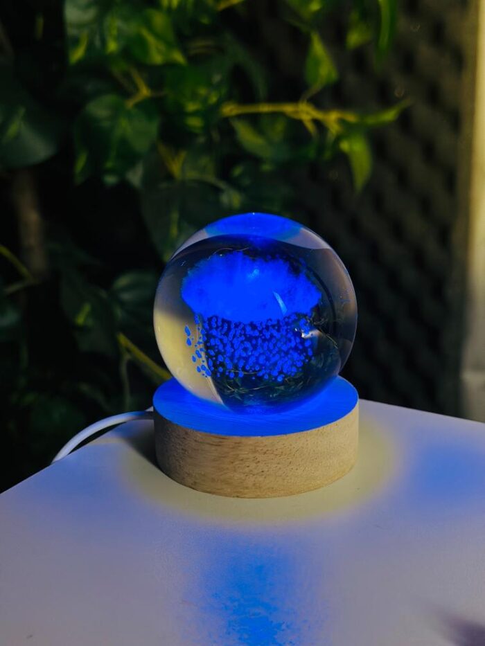 Rain Cloud 3D Crystal Ball