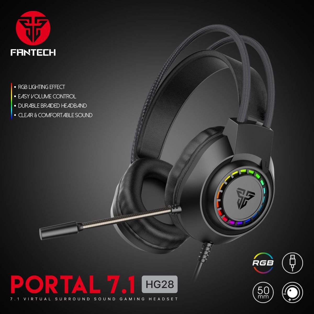 Fantech PORTAL HG28 7.1 Gaming Headphone