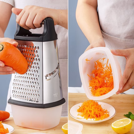 Multifunctional 4‑Sided Box Grater